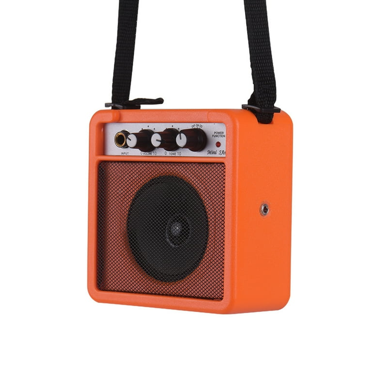 5W Mini Guitar Amplifier Amp Speaker with 3.5mm 6.35mm Inputs 1 4 Inch Output Supports Tone Adjustment Overdrive