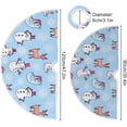 thumbnail image 3 of FMSHPON Christmas Snowman Xmas Christmas Tree Skirt Stand Mat for Holiday Party Decoration Indoor Outdoor 48 inches, 3 of 6