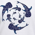 thumbnail image 3 of CafePress - Whale Sahrk Blue Spiral Women's V Neck T Shirt - Womens Cotton V-Neck T-shirt, 3 of 4
