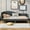 Grey, variant on Noble House Full Upholstered Daybed, Modern Linen Sofa Bed with Armrest and Backrest, Space Saving Design, Beige