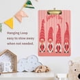 thumbnail image 6 of FMSHPON Gnomes Hold Pink HeartsLove Clipboard Hardboard Wood Nursing Clip Board and Pull for Standard A4 Letter 13x9 inches, 6 of 7