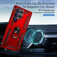thumbnail image 2 of Case Samsung S23 Phone Case S23 Case with Magnetic Car Kickstand Ring & Shockproof Military Grade Drop Dual Layer Protection Phone Women Girl for Samsung Galaxy S23-Red, 2 of 13