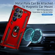 S23 Ultra Cases Galaxy S 23 Ultra Case with Kickstand Shockproof Case,TPU Durable Rugged Bumper Textured Matte Hybrid Design for Samsung S23 Ultra-Blue