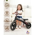 thumbnail image 2 of KRIDDO Toddler Balance Bike 2 Year Old, Age 24 Months to 5 Years Old, Modern Flame Style, Early Learning Interactive Push Bicycle, Gift Bike for 2-5 Boys Girls, Black, 2 of 5