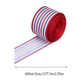 thumbnail image 2 of SIYTUAU Red White Blue Woven Ribbon With Stripe Pattern For Gift Wrapping And Festive Decoration Nylon Spandex, 2 of 6