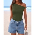 thumbnail image 6 of FreshPretty Off The Shoulder Tops for Women Cute Summer Casual Sleeveless Slim Fit y2k Spring Outfits Going Out Tank Top, 6 of 9