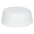 thumbnail image 1 of Sombrero musulmán adoración islámica oración patrón blanco puro bordado sombreros de Arabia Saudita, 1 of 14