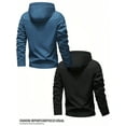 thumbnail image 2 of Jacket 2-Piece Set Unisex Sports Outdoor Black and Blue, 2 of 9