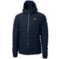 thumbnail image 2 of Men's Cutter & Buck  Navy West Virginia Mountaineers Mission Ridge Repreve Eco Insulated Puffer Full-Zip Jacket, 2 of 3