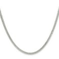 thumbnail image 5 of Auriga Fine Jewelry 925 Sterling Silver Polished 3.0 mm Double Diamond-cut Curb Chain Necklace for Men 24", 5 of 6