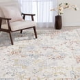 thumbnail image 1 of Veredigna Cream and Blue Woven Area Rug, 1 of 7