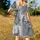 thumbnail image 5 of Sareby Short-Sleeved Dress Prom gown dress for women Dance dresses, 5 of 7