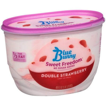Blue Bunny Sweet Freedom Double Strawberry Sugar Free Ice Cream, 48 fl