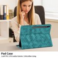 thumbnail image 3 of Case for Samsung Galaxy Tab S10 Plus/ S9 FE Plus/ S9 Plus 12.4 inch, Blue Leather Folio Stand with Pencil Holder & Card Slot, 3 of 7