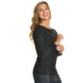 thumbnail image 3 of Angelina Women's Brushed Fleece Long-Sleeve Crewneck Thermal Tops (3-Pack), 3 of 5