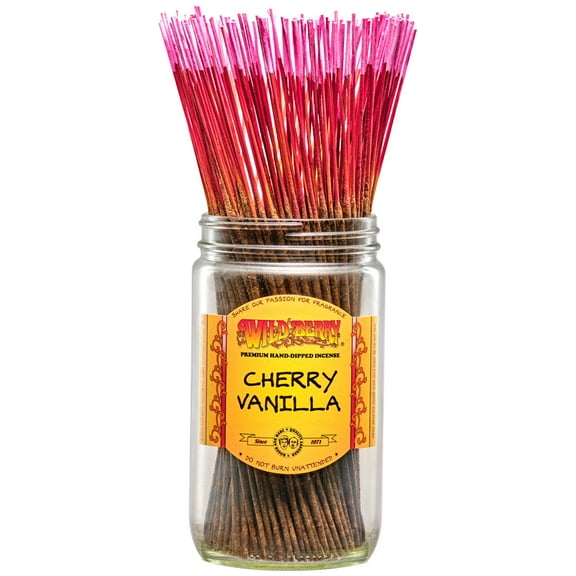 Wild Berry Incense Traditional 11" - Cherry Vanilla - 20 Sticks - USA Wildberry