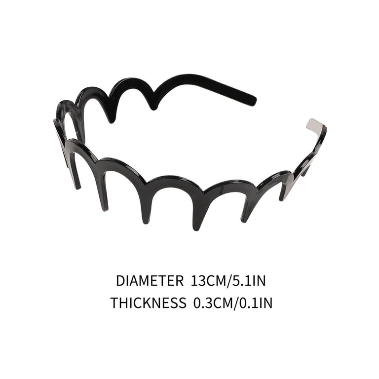 Korean Style Reversible U-Shape Hair Headband for Women Non-Slip Hair Accessory U Shape Hair Comb Headband,Reversible Korean Style Hair  main image 3