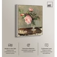 thumbnail image 2 of Berthe Morisot - Peonies Canvas Vintage Farmhouse Wall Art by Art Remedy, Silver Frame, 24" x 30", 2 of 7