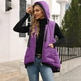 thumbnail image 3 of CHUMUD Womens Hooded Puffer Vest Lightweight Zip Up Sleeveless Puffy Jackets Padded Gilet with Pockets Fall Winter Fashion Outfits, S-XXL, 3 of 9