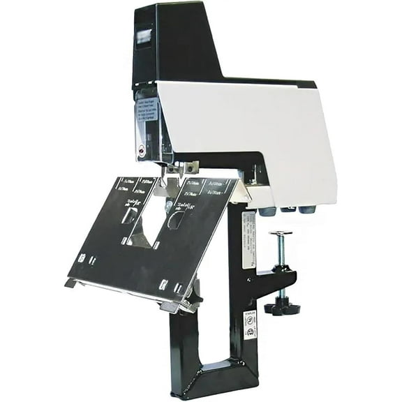 Riding Stapler, Multifunctial Manual Dual Flat Nail Saddle Stitch Stapler with Foot Pedal Controller, 2-30 Sheets Binding Thickness, 9 Levels Pressure Adjustable, for 66/6, 66/8 Type Staples