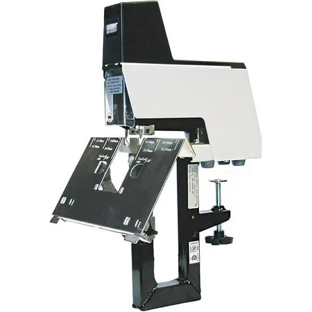 Riding Stapler, Multifunctial Manual Dual Flat Nail Saddle Stitch Stapler with Foot Pedal Controller, 2-30 Sheets Binding Thickness, 9 Levels Pressure Adjustable, for 66/6, 66/8 Type Staples