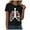 Pink, variant on YDFCWXW Ladies Halloween Chest Skeleton Hand Print Crew Neck Short Sleeved T Shirt Top Women Active Shirts White, XL