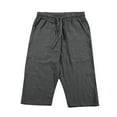 thumbnail image 5 of LILIYA Men's Capri Shorts Casual Baggy Knee Length 3/4 Pants Summer Elastic Waist Lightweight Beach Pants Drawstring Lounge Shorts with Pockets 2026, 5 of 6