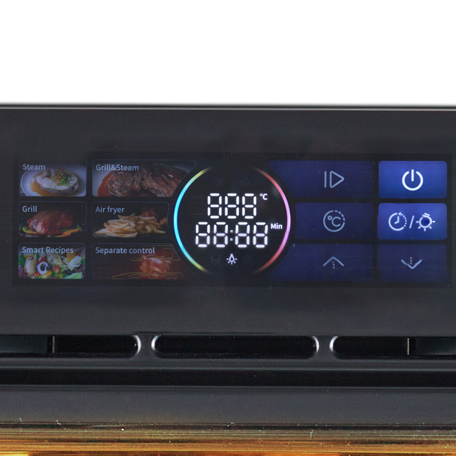 Built-In Convection Oven 24 Inch | 2.5 Cu Ft 3D Heating Touch Display | 3000W Electric Oven with Air Fry Function, 8 Cooking Modes, 108 Smart Recipes
