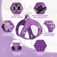 thumbnail image 6 of Magshion No Pull Dog Harness with Leash, No Choke Reflective Pet Vest Adjustable Breathable Mesh Harnesses Dogs Walking, Purple XL, 6 of 10