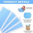 thumbnail image 5 of 5Sheets Extension Hair Tape,QZS Blue Double Sided Adhesive Replacement Tool,1.57x0.3inch,Tape in Hair Extensions for Home, 5 of 6