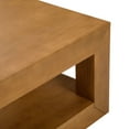 thumbnail image 4 of Modern Rectangular Coffee Table with Bottom Shelf (48in x 24in / 1220mm x 610mm), Pecan Wirebrush, 4 of 6