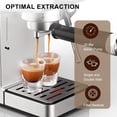 thumbnail image 6 of LINKChef 20-Bar Espresso Machine with Automatic Steam Wand, 1300W Professional Espresso Maker, 40 oz Removable Water Tank, Single & Double Shot, 6 of 9