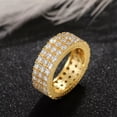 thumbnail image 7 of K-KED Elegant Sparkly Cubic Zircon 925 Silver Filled Rings Wedding Women Ring Sz 6-10-6-Gold, 7 of 7