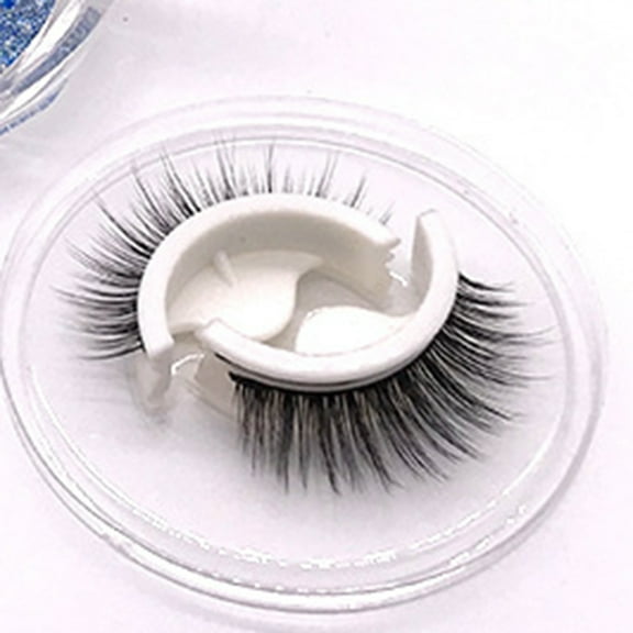 Travelwant 3Pairs Reusable Self Adhesive Eyelashes No Glue or Eyeliner Needed, Easy To Apply 3 Secs To Put On, Stable/Non-slip False Lashesï¼ Gift for Women