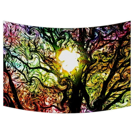 Dreams Wall Tapestry GCKG Colorful Psychedelic Dreams Tree Tapestry Wall Hanging,Wall Art, Dorm Decor,Wall Tapestries Size 90x60 inches ()