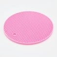thumbnail image 4 of Baohd Tapis en Caoutchouc Antidérapant Résistant à la Chaleur Dessous de Verre Rond Coloré Ensemble de Table Support de Pot Tapis en Silicone, 4 of 4