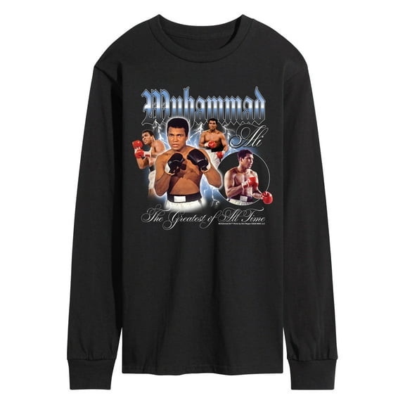 Muhammad Ali - Collage - Men's Long Sleeve Graphic T-Shirt
