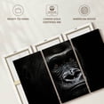 thumbnail image 6 of Elephant Stock Gorilla Portrait Close Up Wall Art - Horizontal Multi Panel Canvas - Living Room Wall Decor - Animal Multi Panel - Black And Gray Decor - 57" x 36", 6 of 8