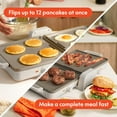 thumbnail image 3 of Plancha Bella, 10 x 20 unidades, cerámica, plegable y almacenamiento, doble temperatura, 1500 W, leche de avena, 3 of 7