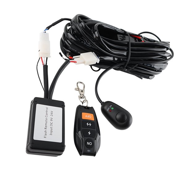 Car Offroad LED Work Light Bar Wire Cable Wireless Remote Control Switch Wiring TAPDRA Spare Part