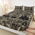 thumbnail image 4 of Erosebridal Camping RV Car Queen Sheet Sets 4 Pieces for Boys Girls,Teens Vintage Camouflage Branches Bed Set,Luxury Bedroom Decor, 4 of 5