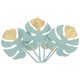 thumbnail image 1 of unbranded 3Ud Decorativos De Hierro Con De Hoja Para Colgar Abrigos Y Toallas, 1 of 8
