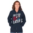 thumbnail image 4 of Popeye Sea You Later Funny Beach Pun Zip Up Hoodie Men's Women's Brisco Brands S, 4 of 6
