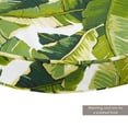 thumbnail image 4 of Greendale Home Fashions Outdoor 18'' x 18'' Round Seat Pad, Set of 2, Palm Leaves White, 4 of 7