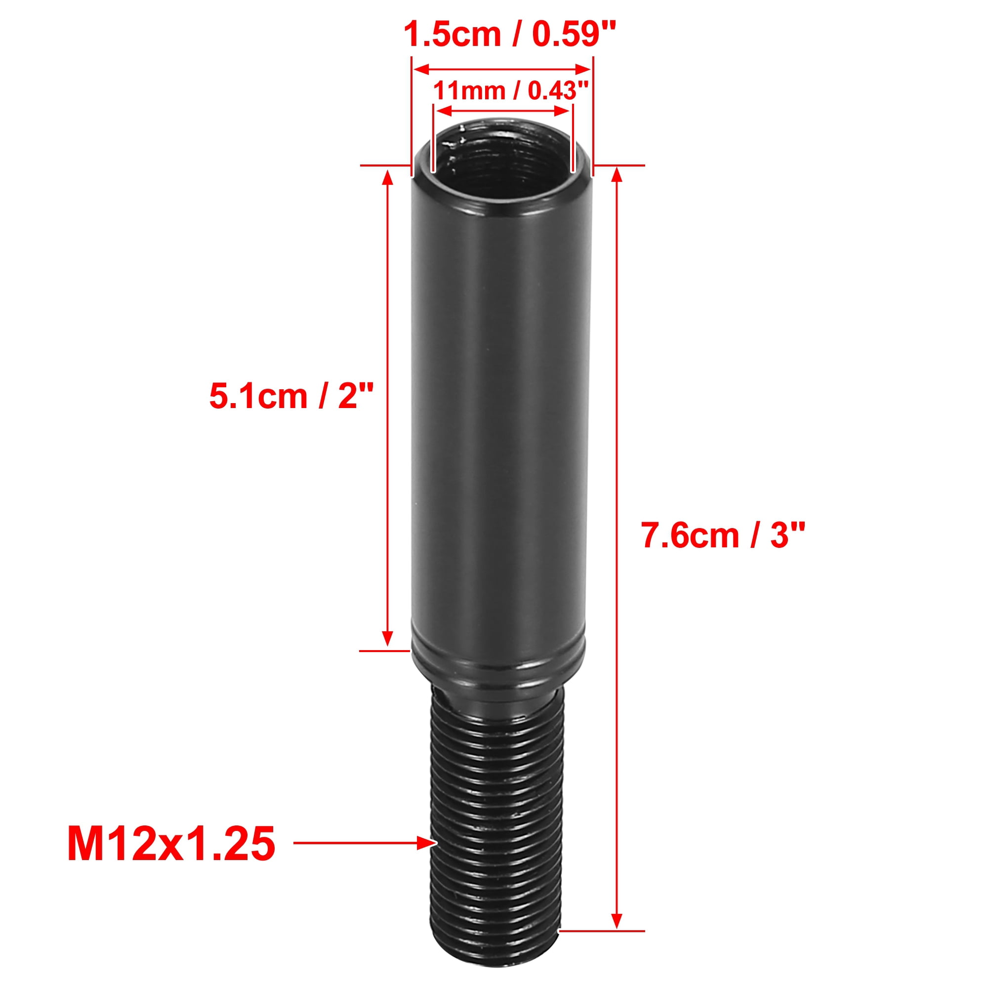 Unique Bargains 2" Car Gear Shift Knob Extender Extension Lever for Subaru WRX 13-2019