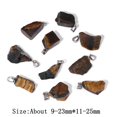 thumbnail image 3 of Colgantes de turmalina negra irregulares naturales, colgante de dijes crudos de forma libre, colgante de piedra curativa de yoga para fabricación de joyas hechas a mano, 3 of 5