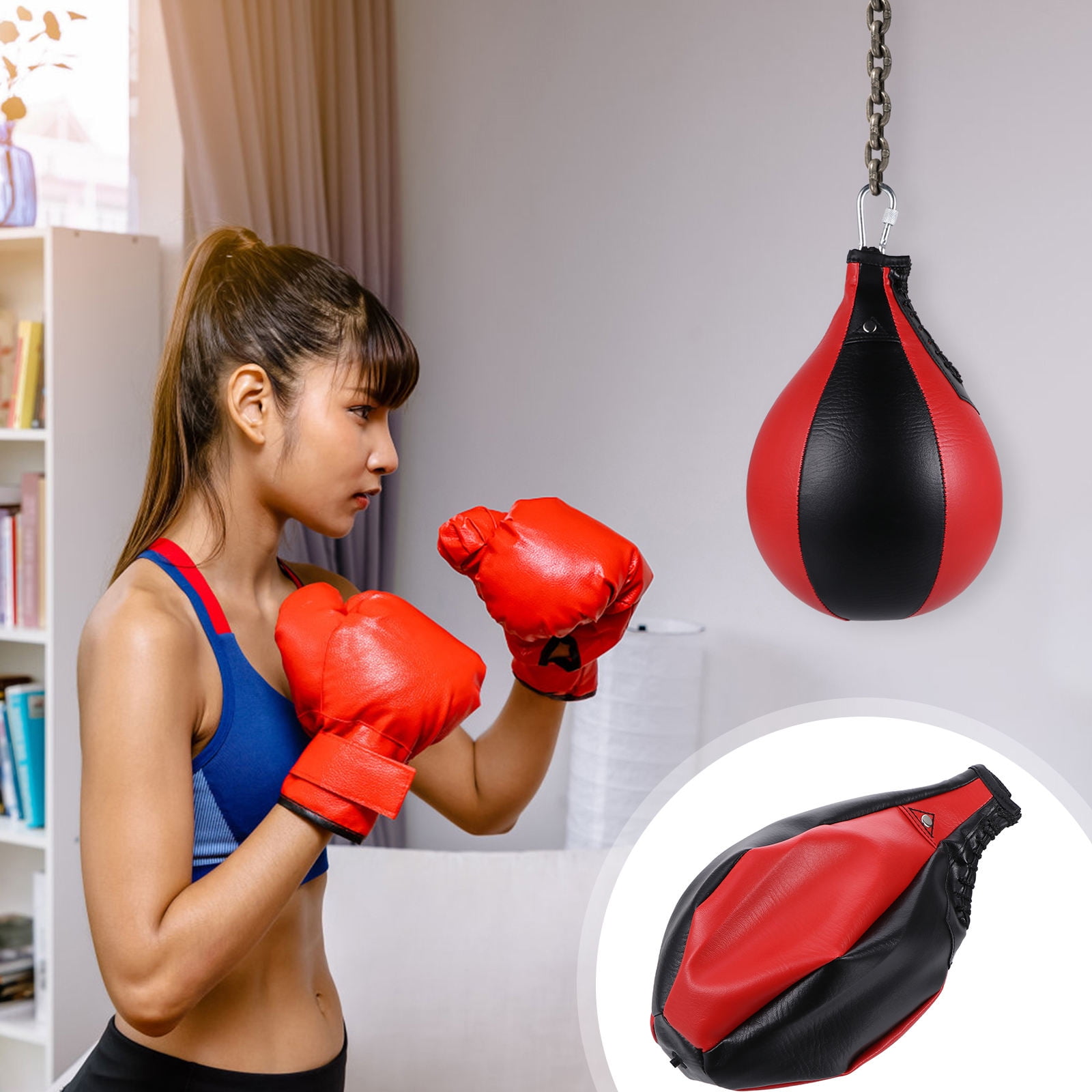 NUOLUX 1Pc Stable Hanging Boxing Bag for Home Gym and Stress Relief