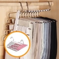 thumbnail image 2 of weibbin Stainless Steel Pants Rack Pants Clip Multifunctional Non Slip Cabinet Multi Layer Non Marking Pants Hanger Storage, 2 of 7