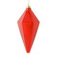 thumbnail image 1 of Vickerman M183003S 7 in. Red Shiny Lantern Christmas Ornament  4 per Bag, 1 of 3
