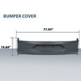 thumbnail image 3 of Rear Bumper Cover Fascia Without Park Sensor Holes Fit For 2018-2023 Ford Mustang, 3 of 10